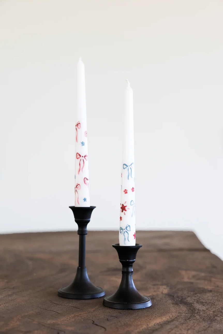 Bows & Stars Candle